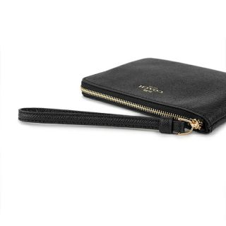 ✨新品未使用✨コーチ ドリーマーリストレット ポーチ/レザー/BK