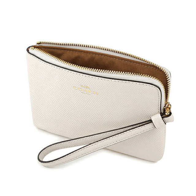 COACH - 新品 コーチ COACH ポーチ レザー コーナー ジップ リスト