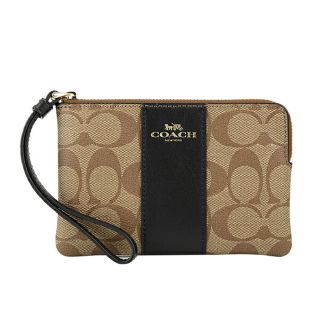 コーチ(COACH)の新品 コーチ COACH ポーチ コーナージップ リスレット カーキ(ポーチ)