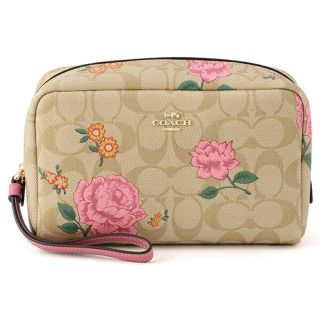 コーチ(COACH)の新品 コーチ COACH ポーチ COSMETIC CASE ベージュ(ポーチ)