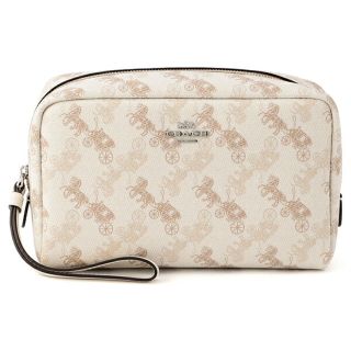 コーチ(COACH)の新品 コーチ COACH ポーチ COSMETIC CASE ホワイト 白(ポーチ)