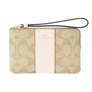 コーチ(COACH)の新品 コーチ COACH ポーチ コーナージップ リスレット ライトカーキ(ポーチ)