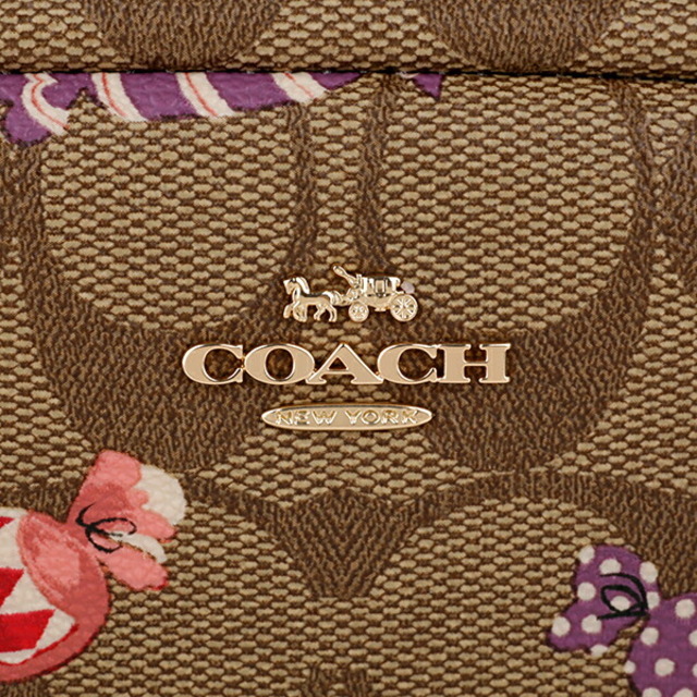 COACH(コーチ)の新品 コーチ COACH ポーチ スモール ボクシー コスメティックケース カーキ レディースのファッション小物(ポーチ)の商品写真
