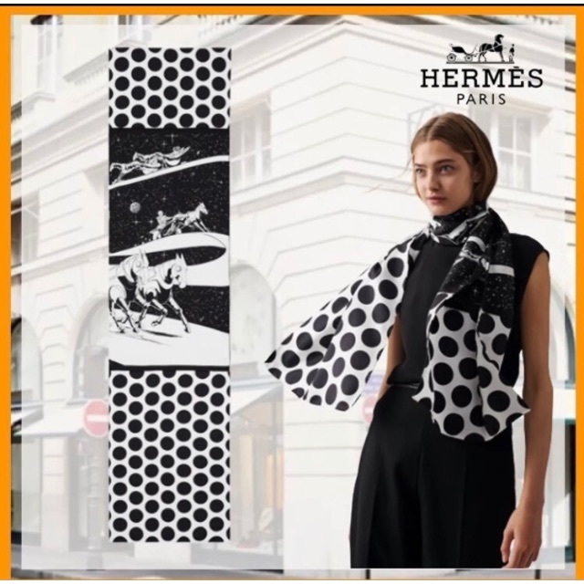 週間売れ筋 Hermes - 希少　HERMES スペースダービースカーフをモチーフに　　新品　正規品 マフラー+ショール