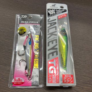 ダイワ(DAIWA)のダイワ　FKジグTG 80g ハヤブサ　ジャックアイTGスイム　100g(ルアー用品)