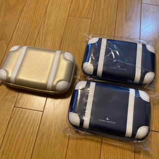 グローブトロッター(GLOBE-TROTTER)のGLOBE TROTTER アメニティ＊ANAビジネス　新品2つ、ケースのみ1つ(ポーチ)