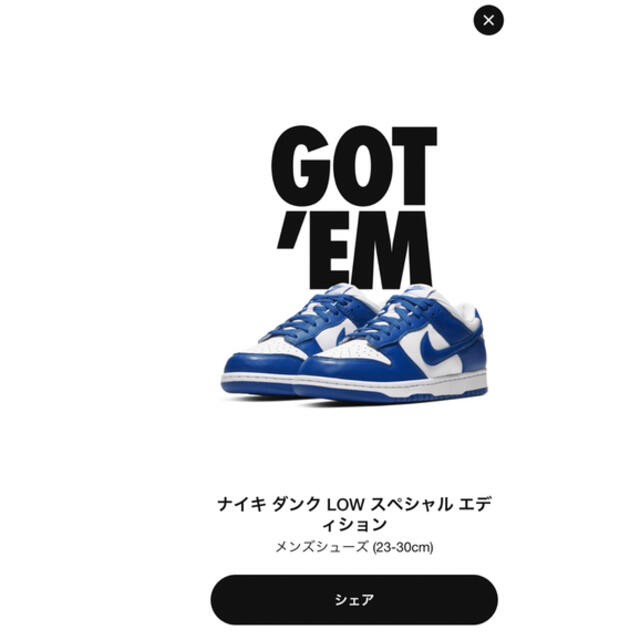 Nike Dunk Low SP Varsity Royal​  ダンクロー