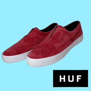 ハフ(HUF)の［ HUF ］Dylan slipon 着用回数1度の美品 25.5cm 赤(スニーカー)