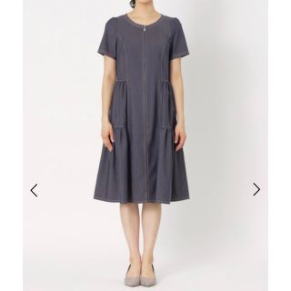 トゥービーシック(TO BE CHIC)のTO BE CHIC トゥービーシック ストレッチデニム ワンピース(ひざ丈ワンピース)