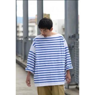 コモリ(COMOLI)のOUTIL TRICOT AAST  バスクシャツ　ボーダー 3(Tシャツ/カットソー(七分/長袖))