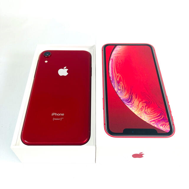 iPhone XR レッド 64GB SIMフリー 箱ありアイフォン