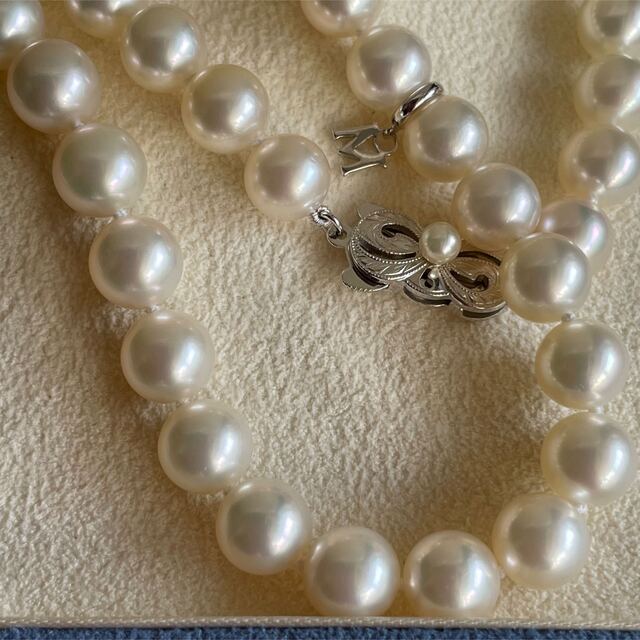 MIKIMOTO(ミキモト)のご専用★MIKIMOTO★ミキモトパールネックレス8-8.5K18刻印46cm レディースのアクセサリー(ネックレス)の商品写真