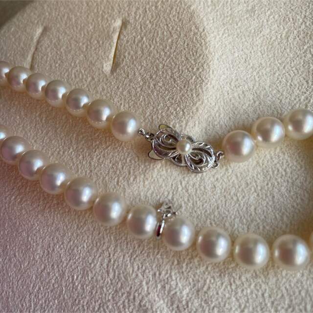 MIKIMOTO(ミキモト)のご専用★MIKIMOTO★ミキモトパールネックレス8-8.5K18刻印46cm レディースのアクセサリー(ネックレス)の商品写真