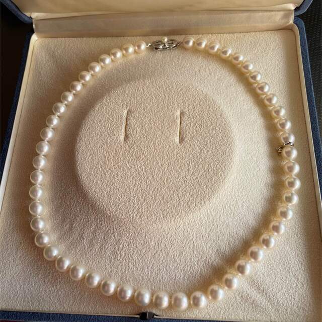 MIKIMOTO(ミキモト)のご専用★MIKIMOTO★ミキモトパールネックレス8-8.5K18刻印46cm レディースのアクセサリー(ネックレス)の商品写真