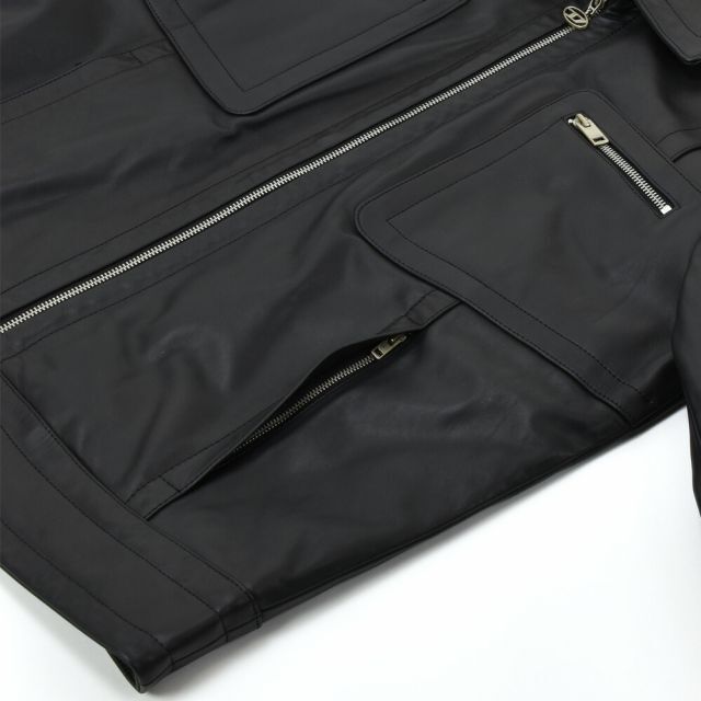 DIESEL(ディーゼル)の【BLACK】ディーゼル ライダース メンズのジャケット/アウター(レザージャケット)の商品写真