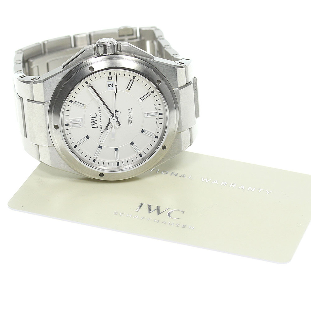 ☆良品★保証書付き【IWC SCHAFFHAUSEN】IWC インヂュニア デイト IW323904 自動巻き メンズ_715043