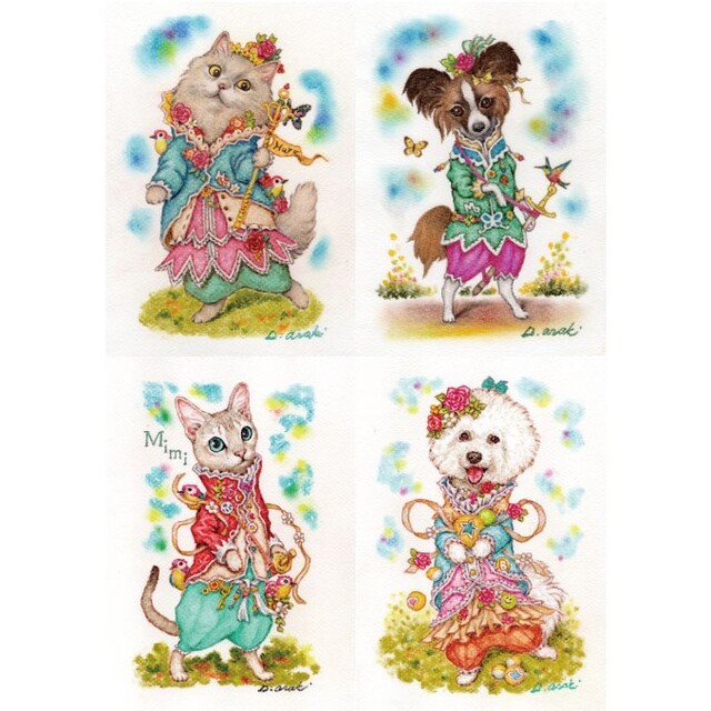 marina3030jp様専用【ペット画オーダー制作(A5用紙 1匹描き)】 販売