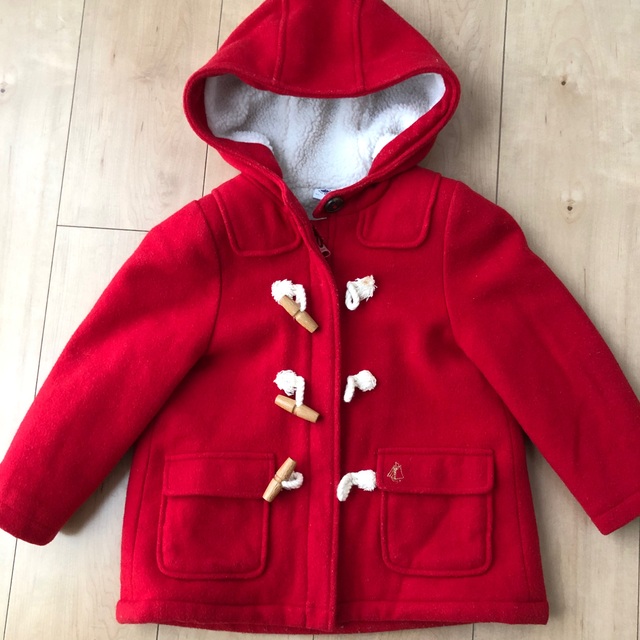 PETIT BATEAU(プチバトー)のプチバトー  ダッフルコート キッズ/ベビー/マタニティのキッズ服女の子用(90cm~)(コート)の商品写真