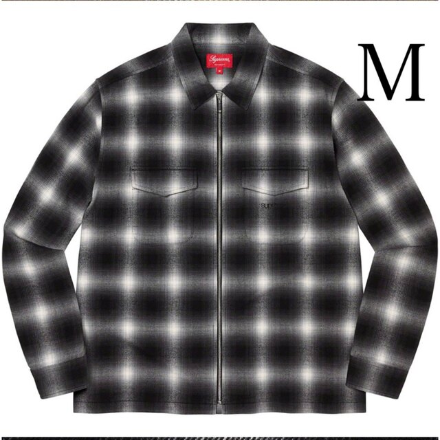 Supreme Shadow Plaid Flannel Zip Shirt