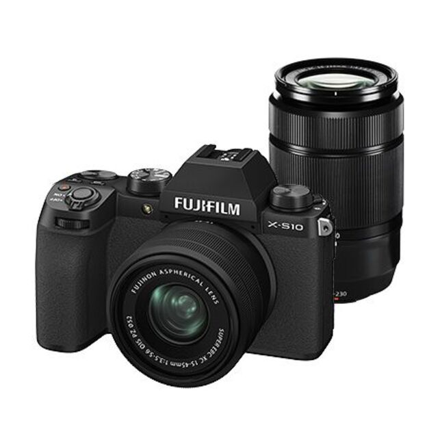 ミラーレス一眼新品 未開封 FUJIFILM X-S10 ダブルズームレンズキット ブラック