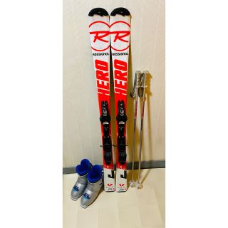 ROSSIGNOL - ROSSIGNOLジュニア スキー4点セット130cmの通販 by 新品