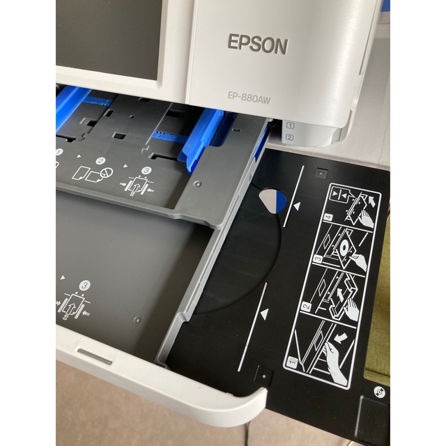 [動作確認済]エプソン カラリオプリンター EP-880AW ホワイト(1台) スマホ/家電/カメラのPC/タブレット(PC周辺機器)の商品写真
