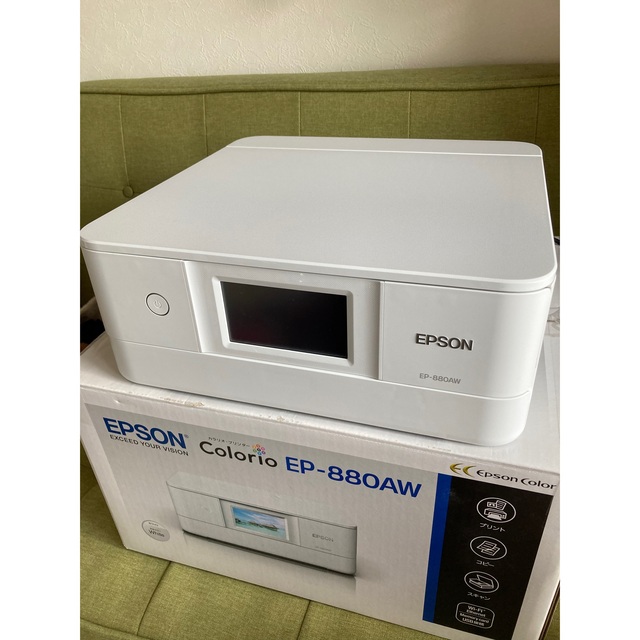 動作確認済]エプソン カラリオプリンター EP-880AW ホワイト(1台) 憧れ ...