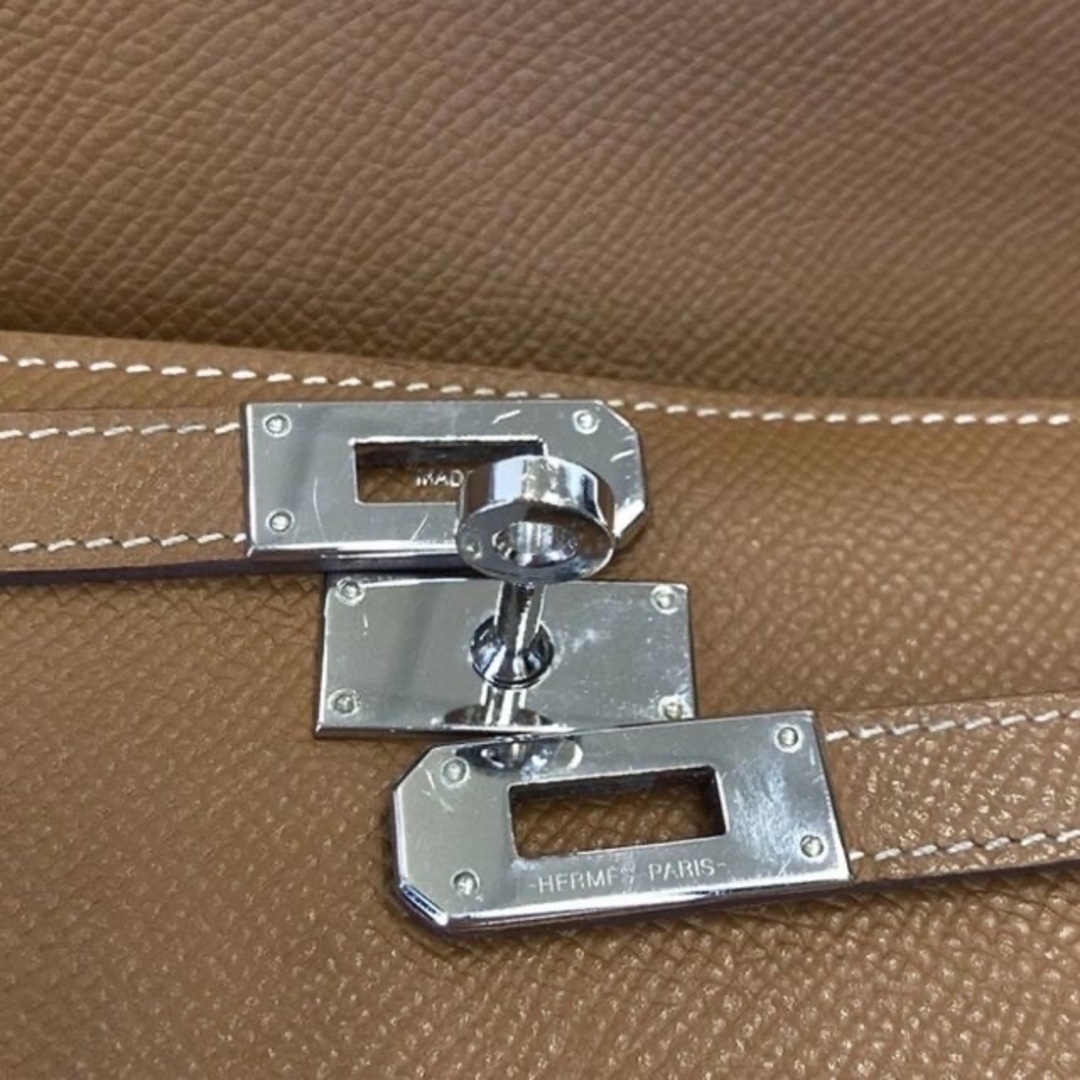 Hermes(エルメス)の【美品】Hermes ケリーウォレット　ロング　シルバー　エルメス レディースのファッション小物(財布)の商品写真