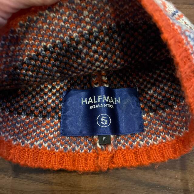HALFMAN(ハーフマン)のHALFMAN ニット帽　帽子 レディースの帽子(ニット帽/ビーニー)の商品写真