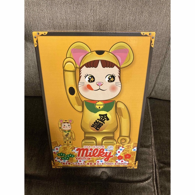 開店祝い BE@RBRICK ベアブリック 招き猫 ペコちゃん 100% 400%