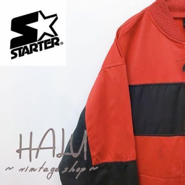 STARTER スターター starter ジップアップパーカー L ビックサイズ 赤の通販 by HALU~vintage shop~｜スターター ならラクマ
