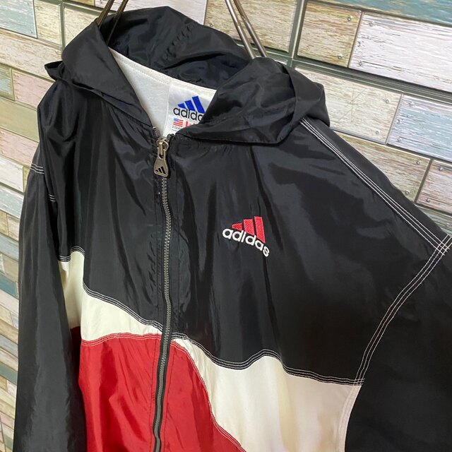 adidas - 【90's】アディダス ナイロンジャケット パフォーマンスロゴ