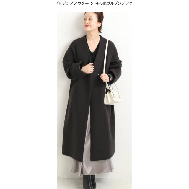 IENA MANTECO ノーカラーコート サイズ36 IENA MANTECO ノーカラーコート サイズ36
