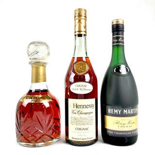 3本 REMY MARTIN CAMUS Hennessy コニャック 700ml(ブランデー)