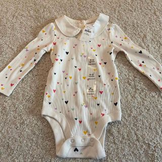 ベビーギャップ(babyGAP)の［タグ付き新品］Baby GAP 長袖襟ロンパース　70(肌着/下着)