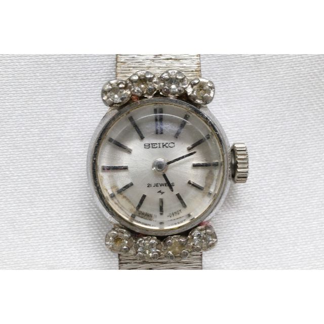 超レア!!ストーン付き セイコー 手巻き機械式SEIKO レディース
