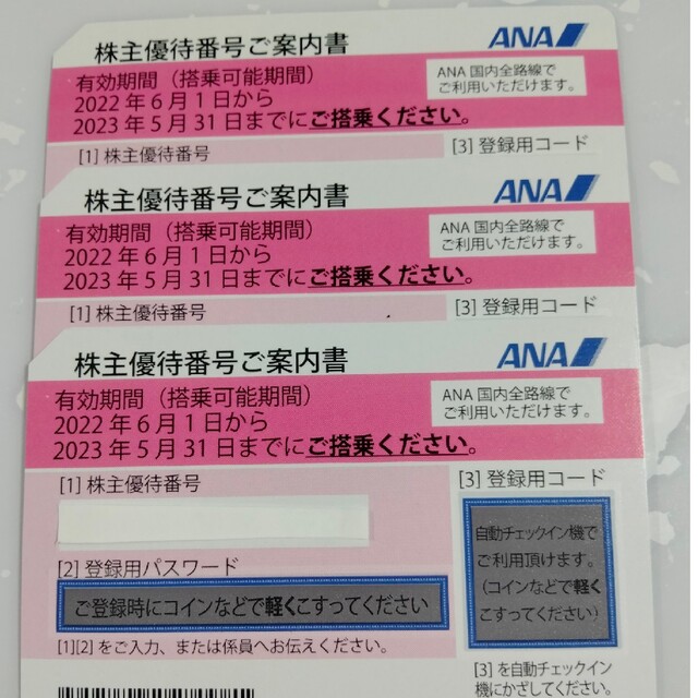 ANA株主優待 チケットの優待券/割引券(その他)の商品写真