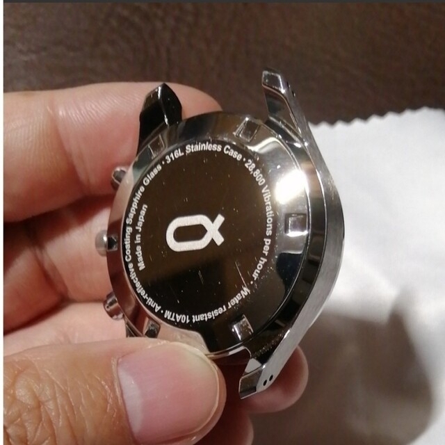 【美品】knot ATC-40SVWH ホワイト&シルバー腕時計