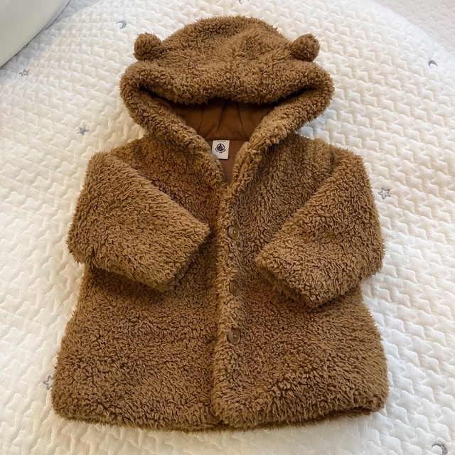PETIT BATEAU - 【専用】PETIT BATEAU クマ耳ボアコート 18mの通販 by
