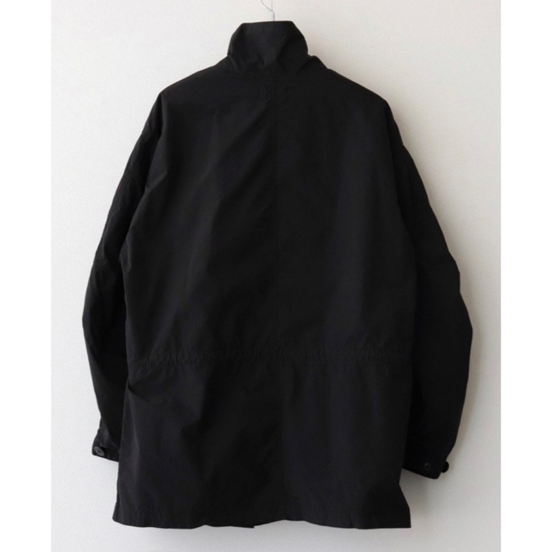 ATON(エイトン)の【即納】AIR VENTILE SHORT MODS COAT BLACK 06 メンズのジャケット/アウター(モッズコート)の商品写真