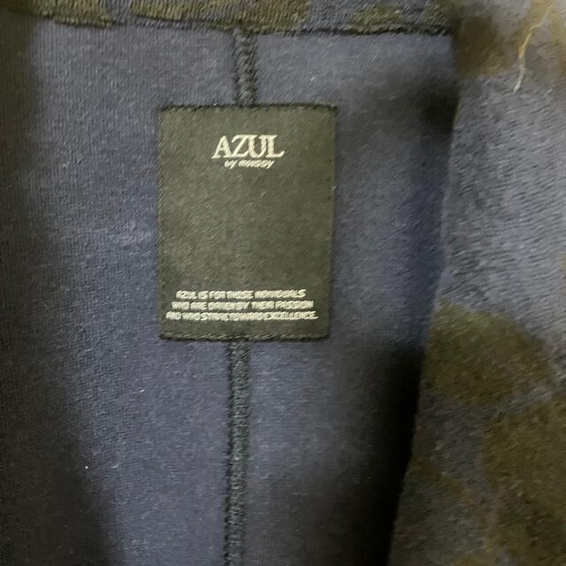 AZUL by moussy(アズールバイマウジー)の【新品】AZULby moussy パイル　シングルジャケット　総柄　ストレッチ メンズのジャケット/アウター(テーラードジャケット)の商品写真