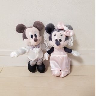 ディズニー(Disney)のDISNEY ミッキー ミニー ウエディング ぬいぐるみ 2体セット 結婚式(ぬいぐるみ)