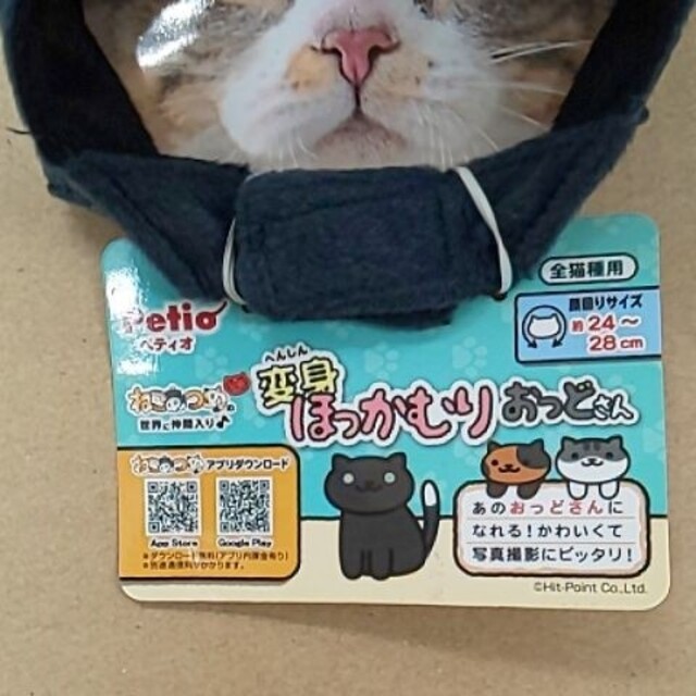 ペティオ 猫用品 猫用 変身ほっかむり かぶりもの ねこあつめ おっどさん その他のペット用品(猫)の商品写真