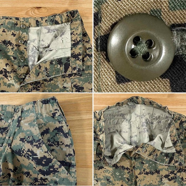 USMC 米軍 ダブルニー ミリタリー カーゴパンツ デジタルカモ W88cm メンズのパンツ(ワークパンツ/カーゴパンツ)の商品写真