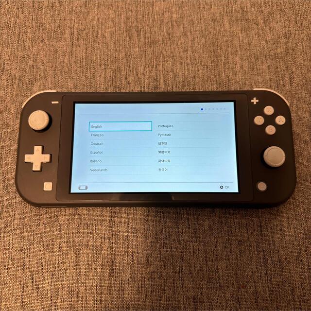 Nintendo Switch(ニンテンドースイッチ)のNintendo Switch Lite ニンテンドースイッチ グレー ケース付 エンタメ/ホビーのゲームソフト/ゲーム機本体(携帯用ゲーム機本体)の商品写真