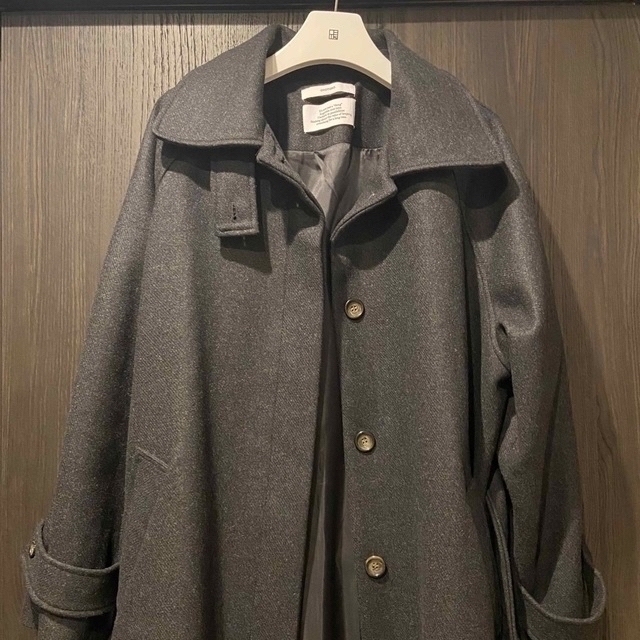 OHOTORO(オオトロ)のOHOTORO  Dublin Coat  チャコール レディースのジャケット/アウター(ロングコート)の商品写真