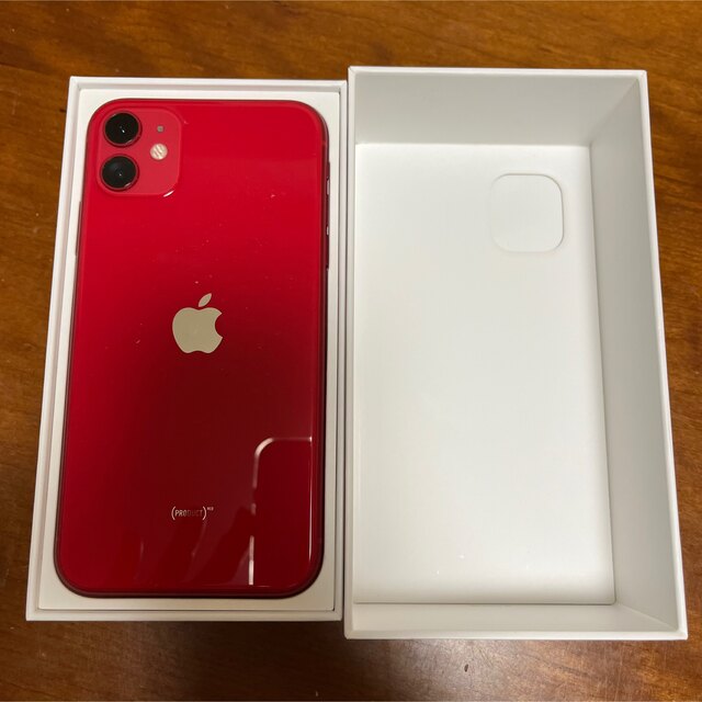 iPhone11 128GB 美品 レッドスマホ