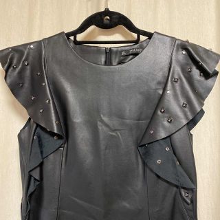 ザラ(ZARA)のZARA レザーワンピース(ミニワンピース)