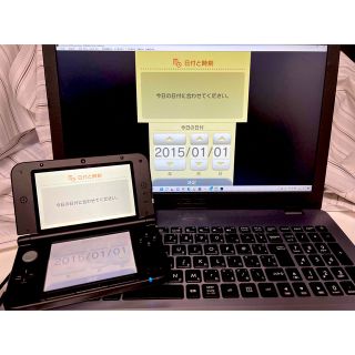 ニンテンドー3DS(ニンテンドー3DS)のニンテンドー3DS LL シルバーブラック　キャプチャ機能付(携帯用ゲーム機本体)