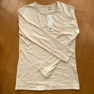 ユニクロ(UNIQLO)のユニクロ　ヒートテック　コットン　クルーネックT(Tシャツ(長袖/七分))